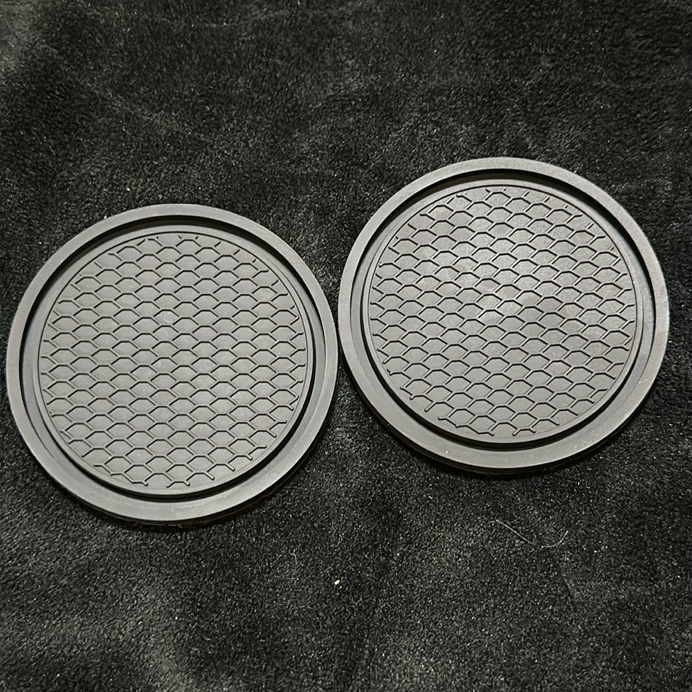 Black Honestcomb Car Coasters